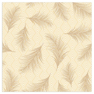 Lunch Napkin - Gold Feathers GOLD