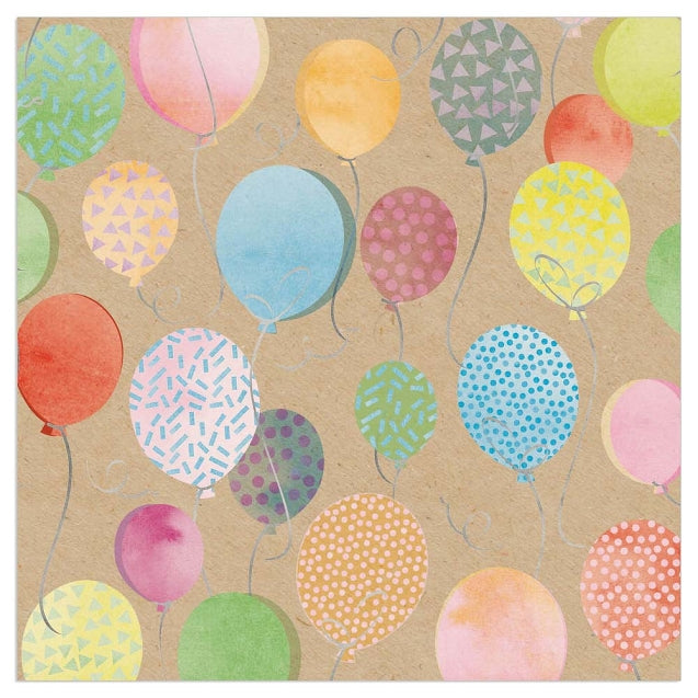 Lunch Napkin - Colourful Balloons (ORGANICS)