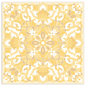 Lunch Napkin - Beautiful Tile YELLOW