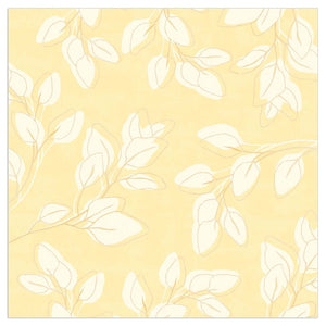 Lunch Napkin - Lovely Leaves YELLOW