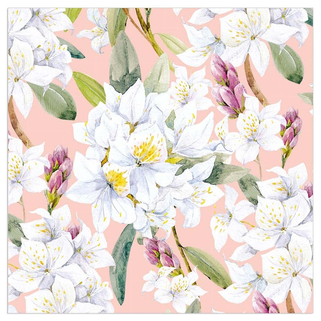 Lunch Napkin - Spring Flowers ROSE