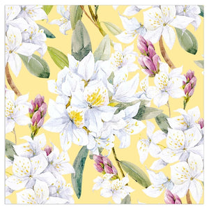 Lunch Napkin - Spring Flowers YELLOW