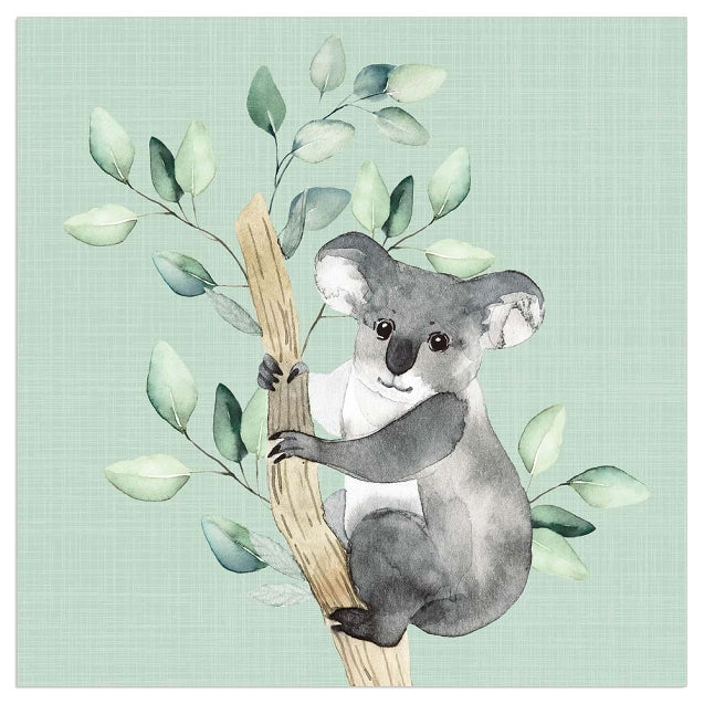 Serviette à Déjeuner - Koala Mignon VERT