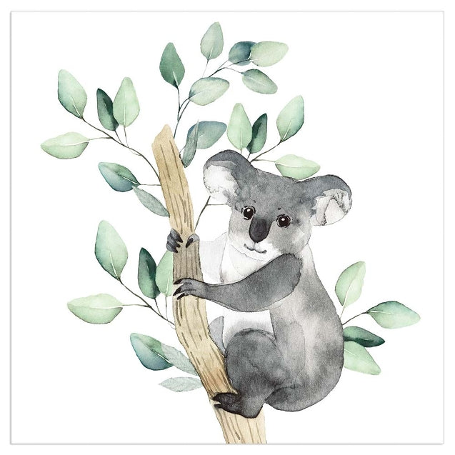 Lunch Napkin - Cute Koala WHITE