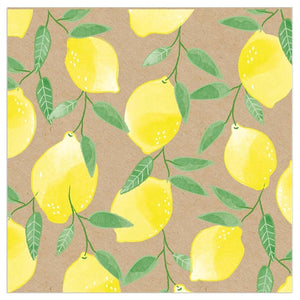 
                
                    Load image into Gallery viewer, Lunch Napkin - Lemons All Over (ORGANICS)
                
            