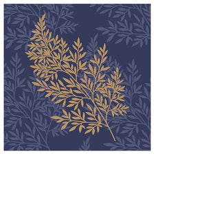 
                
                    Load image into Gallery viewer, Cocktail Napkin - Fern Leaf NAVY
                
            