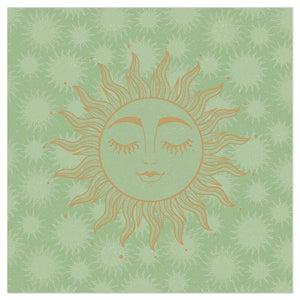 Serviette à Déjeuner - Sleepy Sun VERT