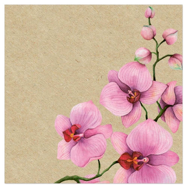 Lunch Napkin - Lovely Orchids (ORGANICS)