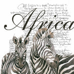 Lunch Napkin - Africa WHITE