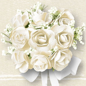 
                
                    Load image into Gallery viewer, Lunch Napkin - WHITE Roses
                
            