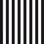 Lunch Napkin - Stripes Black