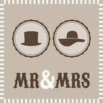 Lunch Napkin - Mr and Mrs SAND