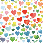Lunch Napkin - Colourful Hearts MIX