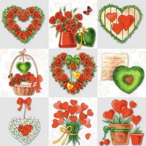 
                
                    Load image into Gallery viewer, Lunch Napkin - Loving Hearts
                
            