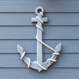 Lunch Napkin - Wooden Anchor Blue