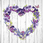 Lunch Napkin - Purple Heart