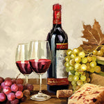 Serviette de table - Vin et raisins
