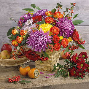 
                
                    Load image into Gallery viewer, Lunch Napkin - Autumn Bouquet
                
            