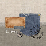 Serviette à Lunch - Denim Original