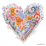 Lunch Napkin - Spring Heart