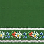 Serviette Déjeuner - Fleurs Bavaroises VERT