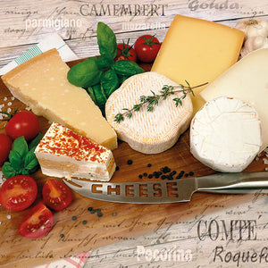 Lunch Napkin - Palette of Cheeses