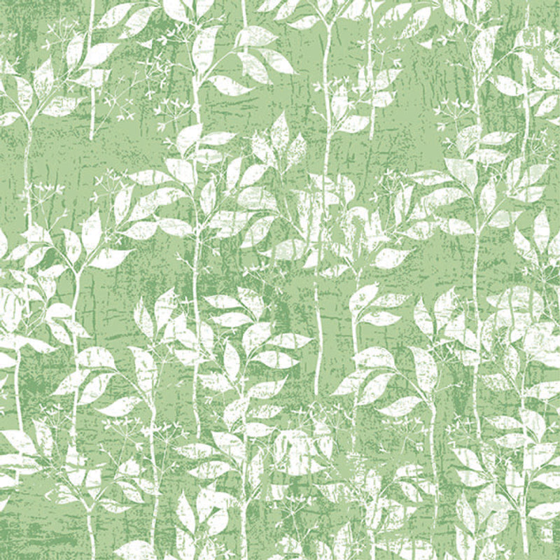Lunch Napkin - Leaves Pattern Light Green