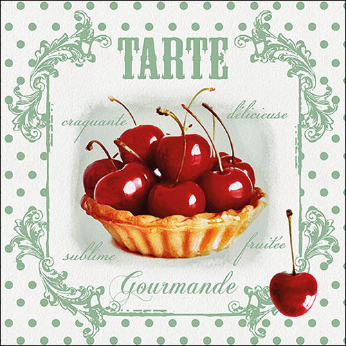 Lunch Napkin - Tarte Red Cherries