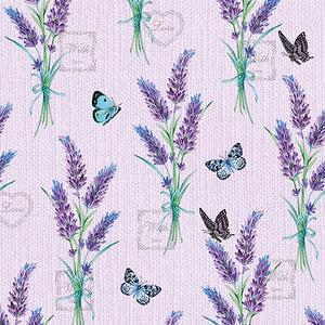 Lunch Napkin - Lavender With Love LILAC