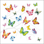 Serviette de table - Papillons colorés