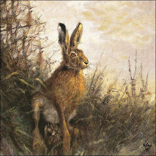 Lunch Napkin - Portrait of Hare