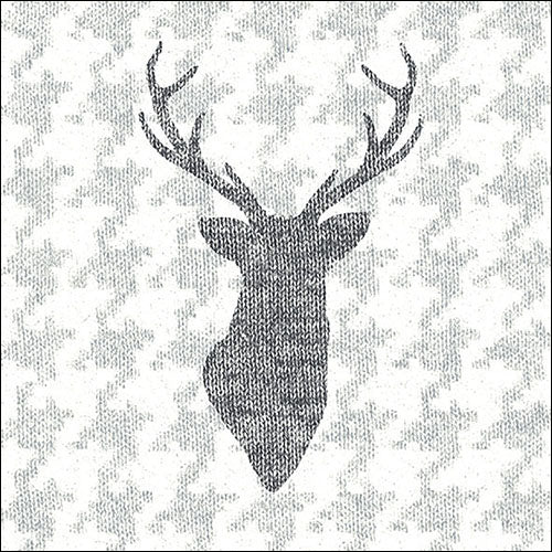 Lunch Napkin - Deer Knitted