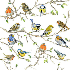 Serviette de table - Rencontre d'Oiseaux