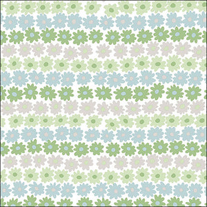 Lunch Napkin - Happy Flowers Green