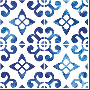 Serviette de table - Nordisch Blau