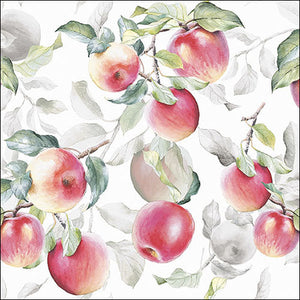 
                
                    Load image into Gallery viewer, Lunch Napkin - Fresh Apples WHITE
                
            
