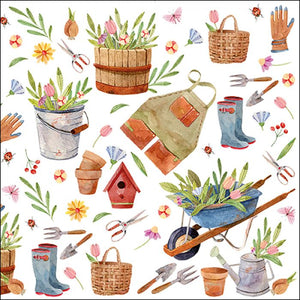 Serviette de table - Happy Gardening