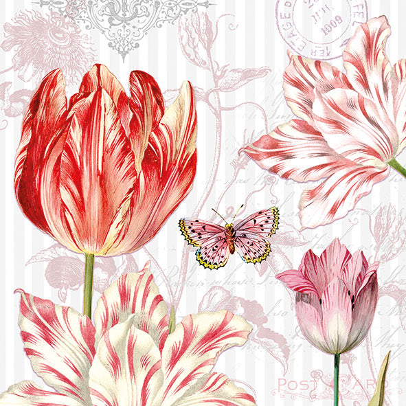 
                
                    Load image into Gallery viewer, Lunch Napkin - Tulips Postcards
                
            