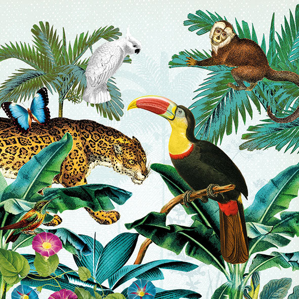 Lunch Napkin - Tropical Animals
