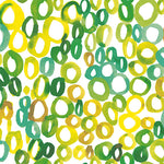 Lunch Napkin - Circles GREEN