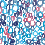 Lunch Napkin - Circles BLUE