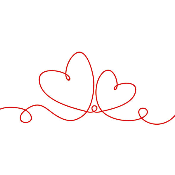 
                
                    Load image into Gallery viewer, Lunch Napkin - Line Of Love RED
                
            