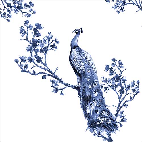 Lunch Napkin - Royal Peacock