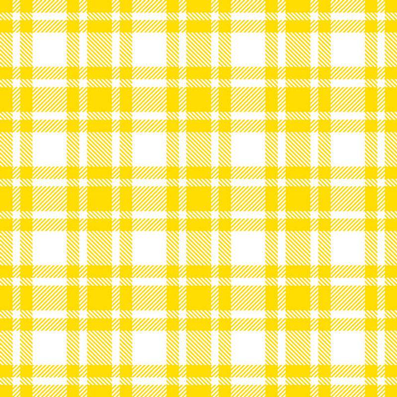 Lunch Napkin - Checkered Pattern Yellow