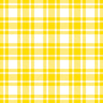 Lunch Napkin - Checkered Pattern Yellow