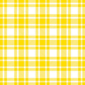 Lunch Napkin - Checkered Pattern Yellow