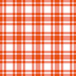 Lunch Napkin - Checkered Pattern Orange