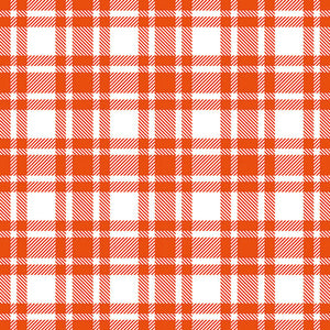 Lunch Napkin - Checkered Pattern Orange