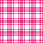 Lunch Napkin - Checkered Pattern Pink