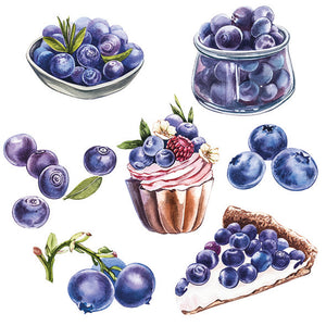
                
                    Load image into Gallery viewer, Lunch Napkin - Blueberries
                
            